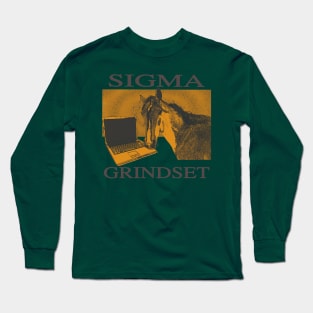 Sigma Grindset - Horse Entrepreneur Long Sleeve T-Shirt